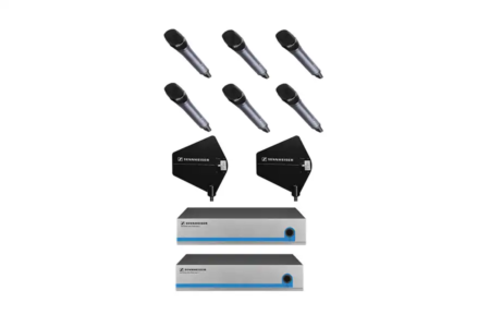 Sennheiser 6-PACK Wireless Handheld System with Paddle Antenna Distro