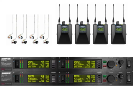 Shure PSM900 IEM 4 Pack Wireless Monitor System