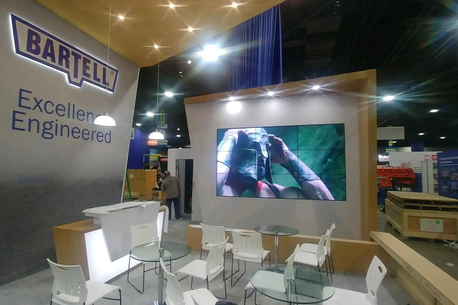 3x3 NEC Seamless Video Wall Rental in Atlanta, GA