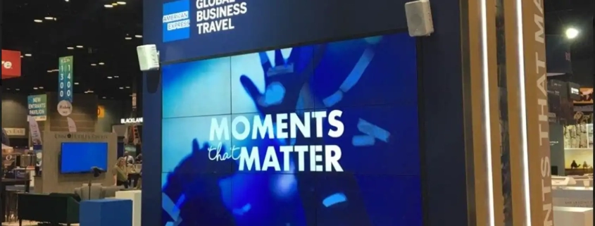 3x3- 55" X551UN NEC Seamless Video Wall Rental for GBTA, Chicago, IL