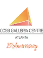 Logo of Cobb Galleria Centre in Atlanta celebrating its 25th anniversary, a popular venue for conferences and events