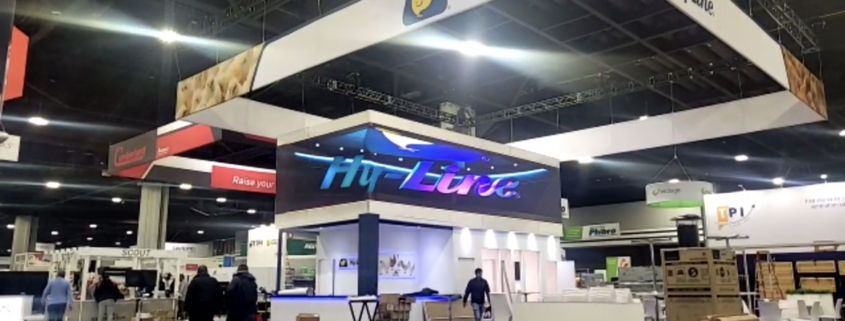 LED video wall rental setup for a trade show in Washington DC