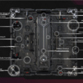 Image displaying the rear view of the RECIENCE 1.5mm LED Tile, highlighting key features such as the AB Lock, VESA mounting, IP55/IP65 breathing, stacking lock, and defect status indicators.