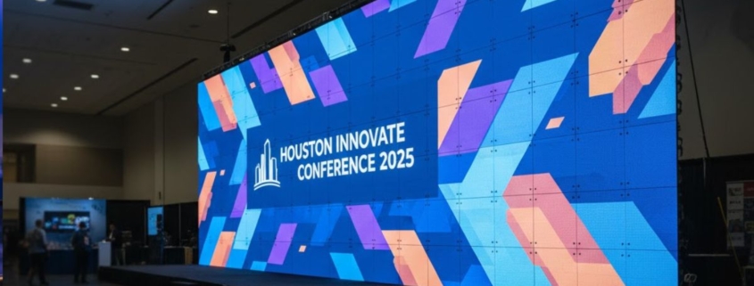 A close-up view of the base of a ground-supported LED video wall, demonstrating the seamless and calibrated panel configuration for a crisp, vivid visual display.