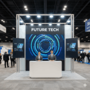 AV technician adjusting audio and video controls during a live event.