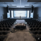 AV equipment installed for a multi-day corporate conference with LED displays and audio systems
