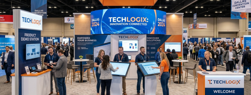 interactive Dallas trade show booth designed for attendee engagement