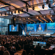 large visual presentation system at Atlanta corporate event