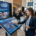 attendees engaging with digital conference technology in Orlando